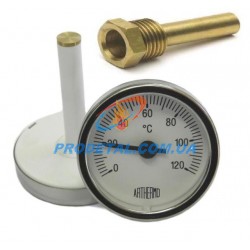Термометр с погружной гильзой Arthermo 0-120°C 